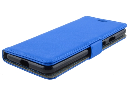 Synthetic Leather Wallet Case with Stand for Google Pixel 3a XL - Blue