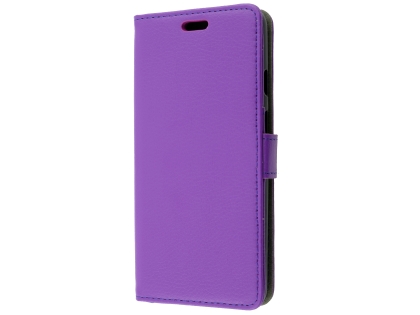 Synthetic Leather Wallet Case with Stand for Google Pixel 3a XL - Purple