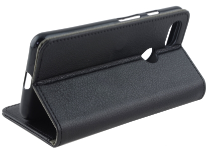 Synthetic Leather Wallet Case with Stand for Google Pixel 3a XL - Black
