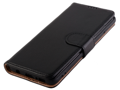 Premium Leather Wallet Case for Samsung Galaxy S10 5G - Black
