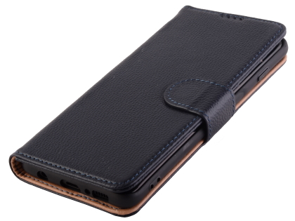 Premium Leather Wallet Case for Samsung Galaxy S10 5G - Midnight Blue