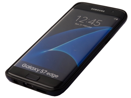 Synthetic Leather Back Cover for Samsung Galaxy S7 Edge - Blue