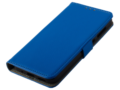 Synthetic Leather Wallet Case with Stand for Nokia 4.2 - Blue