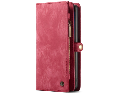 CaseMe 2-in-1 Synthetic Leather Wallet Case for Samsung Galaxy Note10 - Pink/Blush Leather Wallet Case