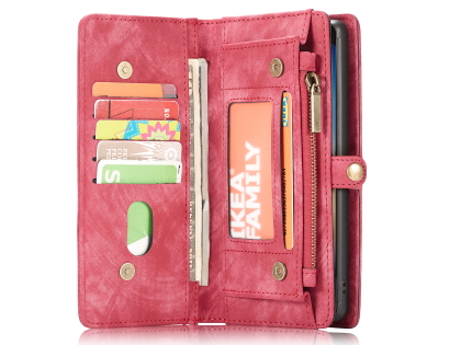 CaseMe 2-in-1 Synthetic Leather Wallet Case for Samsung Galaxy Note10 - Pink/Blush