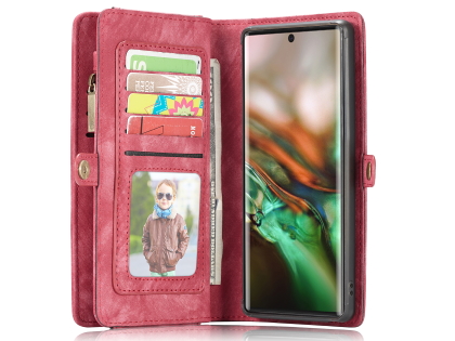 CaseMe 2-in-1 Synthetic Leather Wallet Case for Samsung Galaxy Note10 - Pink/Blush