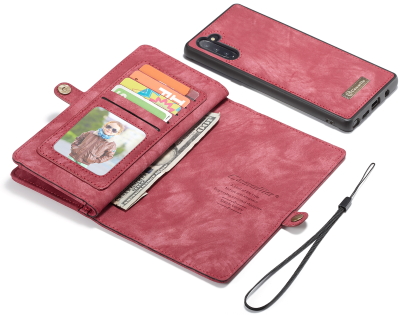 CaseMe 2-in-1 Synthetic Leather Wallet Case for Samsung Galaxy Note10 - Pink/Blush