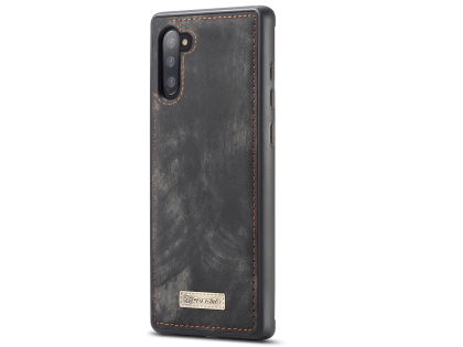CaseMe 2-in-1 Synthetic Leather Wallet Case for Samsung Galaxy Note10 - Khaki/Grey