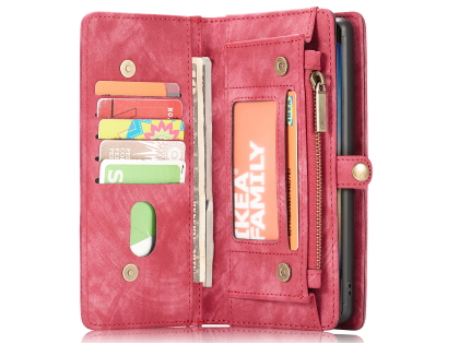 CaseMe 2-in-1 Synthetic Leather Wallet Case for Samsung Galaxy Note10+ - Pink/Blush
