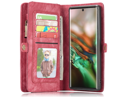 CaseMe 2-in-1 Synthetic Leather Wallet Case for Samsung Galaxy Note10+ - Pink/Blush