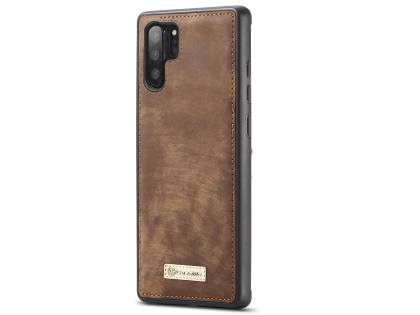 CaseMe 2-in-1 Synthetic Leather Wallet Case for Samsung Galaxy Note10+ - Beige/Tan