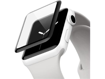 Curved Glass Screen Protector for Apple Watch 40 mm - Black/Clear Screen Protector