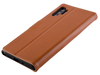 Premium Leather Wallet Case with Stand for Samsung Galaxy Note10+ 5G - Brown Premium Leather Wallet Case with Stand for Samsung Galaxy Note10+ 5G - Brown