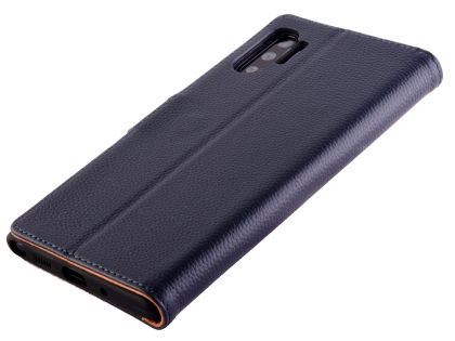 Premium Leather Wallet Case with Stand for Samsung Galaxy Note10+ 5G - Blue Premium Leather Wallet Case with Stand for Samsung Galaxy Note10+ 5G - Blue
