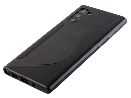 Wave Case for Samsung Galaxy Note10 - Black Soft Cover