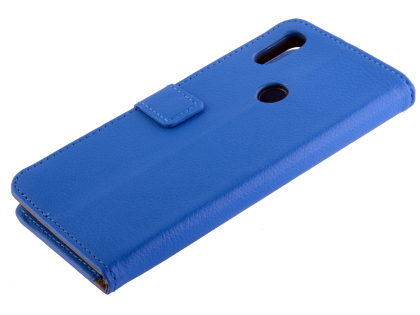 Synthetic Leather Wallet Case with Stand for Xiaomi Mi Mix 3 - Blue Leather Wallet Case