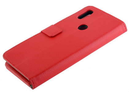 Synthetic Leather Wallet Case with Stand for Xiaomi Mi Mix 3 - Red Leather Wallet Case