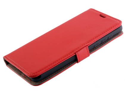 Synthetic Leather Wallet Case with Stand for Xiaomi Mi Mix 3 - Red