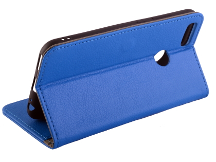 Synthetic Leather Wallet Case with Stand for Xiaomi Mi A1 - Blue