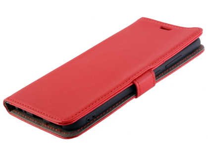 Synthetic Leather Wallet Case with Stand for Xiaomi Mi A1 - Red