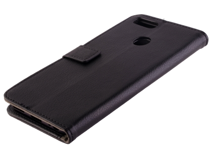 Synthetic Leather Wallet Case with Stand for Xiaomi Mi A1 - Black Leather Wallet Case