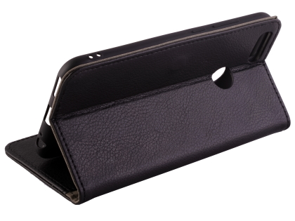 Synthetic Leather Wallet Case with Stand for Xiaomi Mi A1 - Black