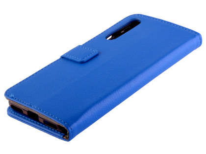 Synthetic Leather Wallet Case with Stand for Xiaomi Mi A3 - Blue