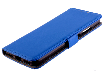 Synthetic Leather Wallet Case with Stand for Xiaomi Mi A3 - Blue