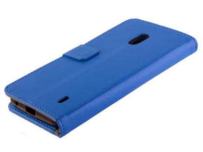 Synthetic Leather Wallet Case with Stand for Nokia 2.2 - Blue