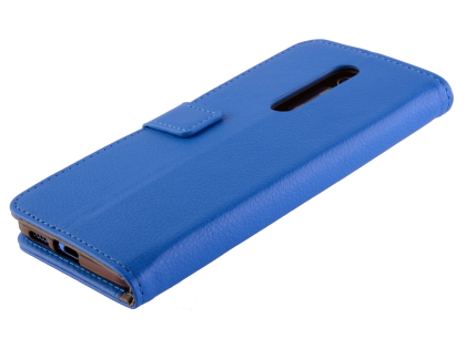 Synthetic Leather Wallet Case with Stand for Xiaomi Mi 9T - Blue Leather Wallet Case
