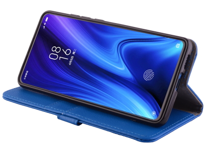 Synthetic Leather Wallet Case with Stand for Xiaomi Mi 9T - Blue