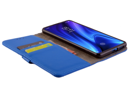 Synthetic Leather Wallet Case with Stand for Xiaomi Mi 9T - Blue