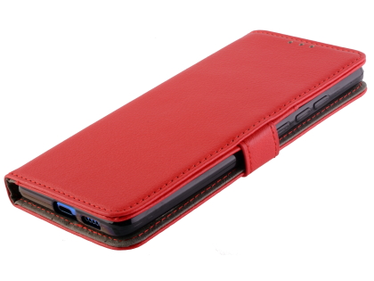 Synthetic Leather Wallet Case with Stand for Xiaomi Mi 9T - Red
