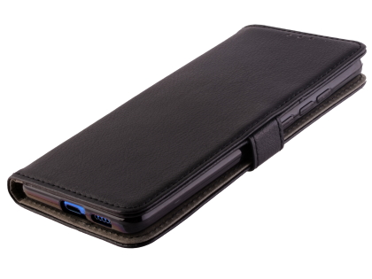 Synthetic Leather Wallet Case with Stand for Xiaomi Mi 9T - Black