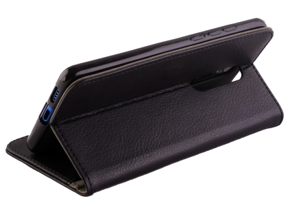 Synthetic Leather Wallet Case with Stand for Xiaomi Mi 9T - Black
