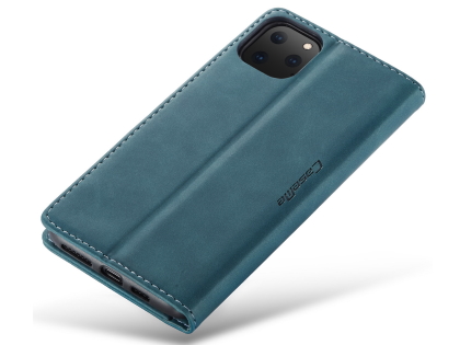 CaseMe Slim Synthetic Leather Wallet Case with Stand for iPhone 11 Pro - Teal
