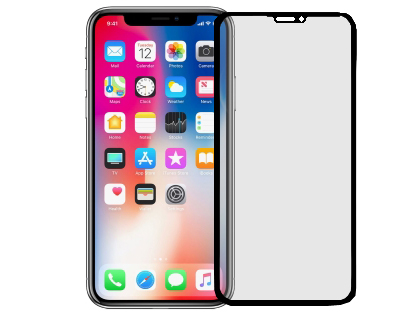 Anti Glare Tempered Glass Screen Protector for the Apple iPhone 11 - Black Screen Protector