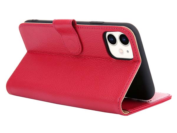 Premium Leather Wallet Case for Apple iPhone 11 - Pink