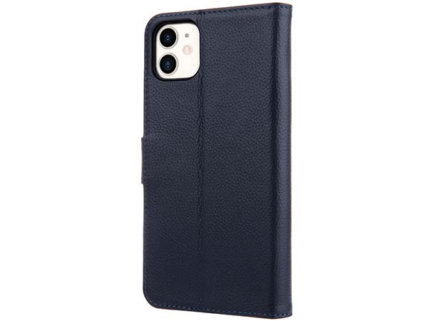 Premium Leather Wallet Case for Apple iPhone 11 - Midnight Blue Leather Wallet Case