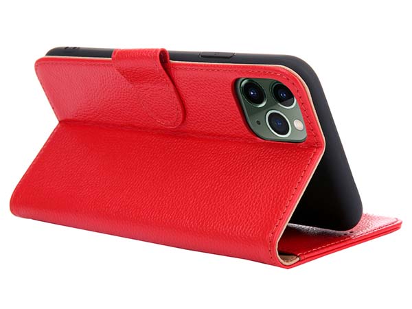 Premium Leather Wallet Case for Apple iPhone 11 Pro - Red