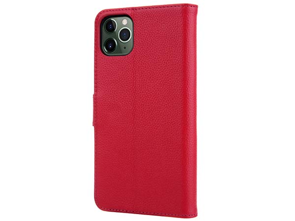 Premium Leather Wallet Case for Apple iPhone 11 Pro - Pink Leather Wallet Case