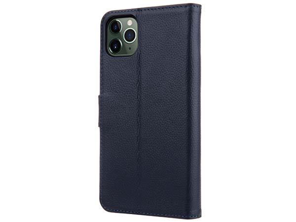 Premium Leather Wallet Case for Apple iPhone 11 Pro - Midnight Blue Leather Wallet Case