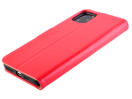 Premium Leather Wallet Case for Apple iPhone 11 Pro Max - Pink Leather Wallet Case