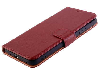 Premium Leather Wallet Case for Apple iPhone 11 Pro Max - Rosewood