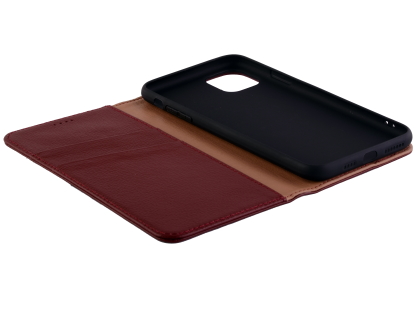 Premium Leather Wallet Case for Apple iPhone 11 Pro Max - Rosewood