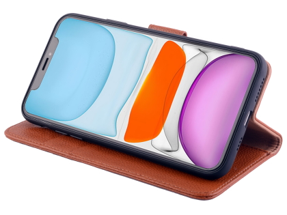 Premium Leather Wallet Case for Apple iPhone 11 Pro Max - Caramel