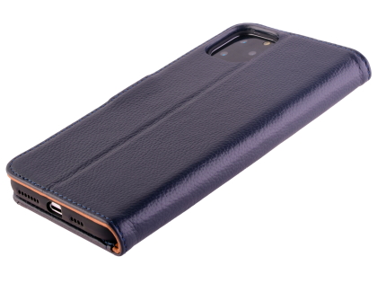Premium Leather Wallet Case for Apple iPhone 11 Pro Max - Midnight Blue Leather Wallet Case
