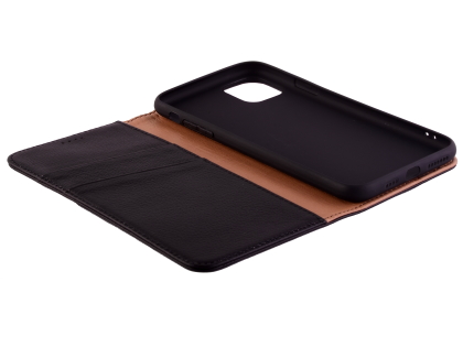 Premium Leather Wallet Case for Apple iPhone 11 Pro Max - Black