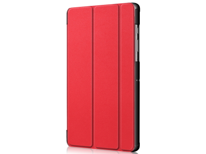 Slim Synthetic Leather Flip Case with Stand for Samsung Galaxy Tab S6 - Red
