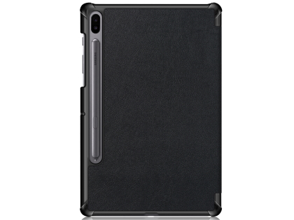 Slim Synthetic Leather Flip Case with Stand for Samsung Galaxy Tab S6 - Black
